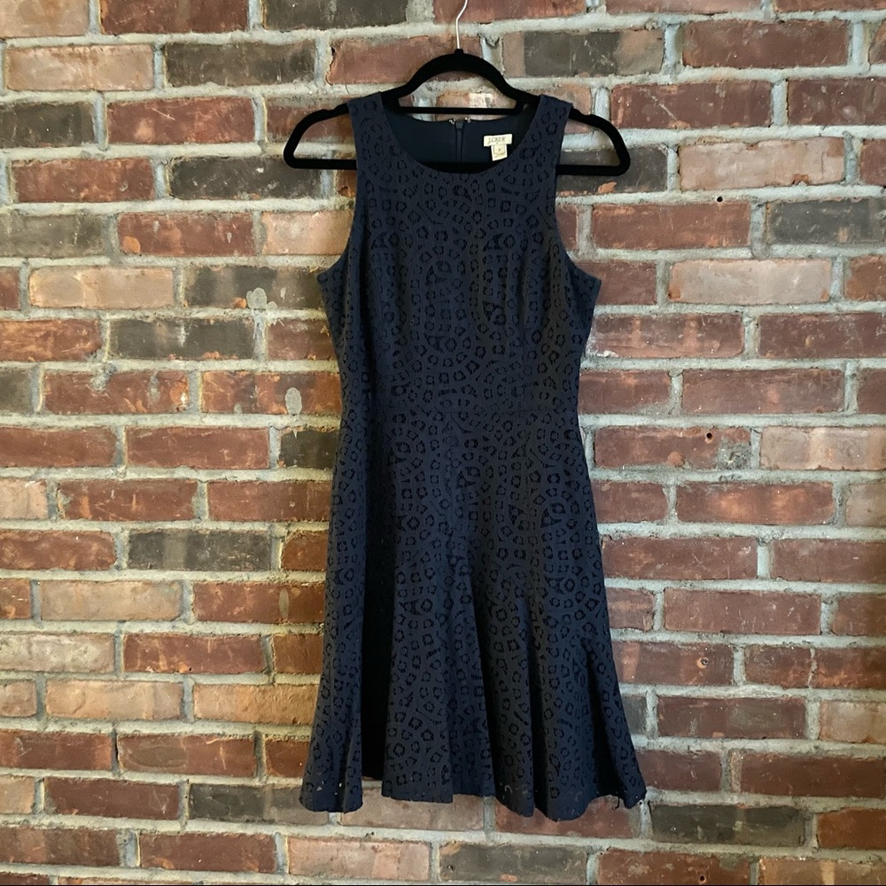 J.Crew Navy Lace Dress (0)